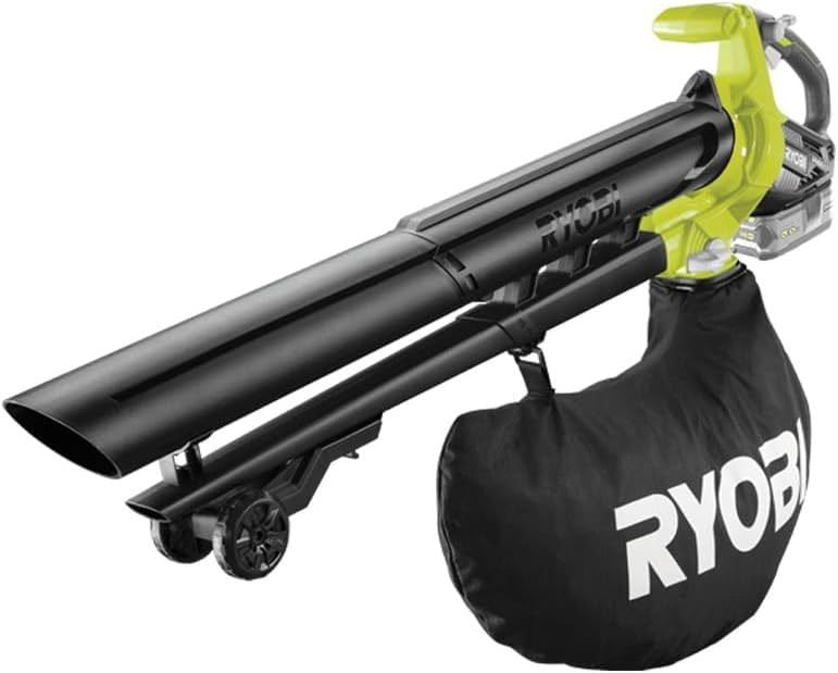 RYOBI ONE+ OBV18 Aspirador/soplador de hojas brushless 18 V – 6,0 m³/min, 200 km/h, sin batería ni cargador