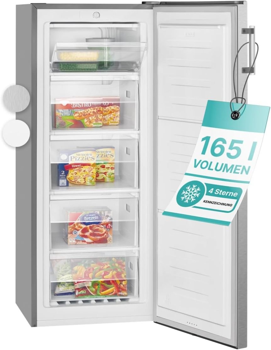 Bomann GS 7317.1 Congelador vertical 165 L – Blanco