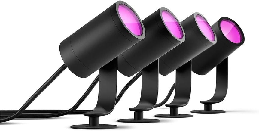 Philips Hue White & Color Ambiance Lily Foco de jardín – Extensión para iluminación ambiental exterior