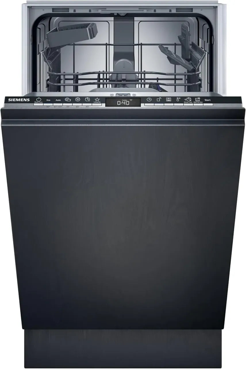 Siemens SR65YX08ME iQ500 Lavavajillas inteligente totalmente integrable 45 cm – Cajón para cubiertos, zeolita, extra silencioso, aquaStop,…