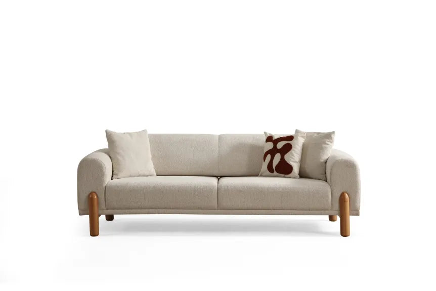 Lyke Sofá cama de 3 plazas – Crema