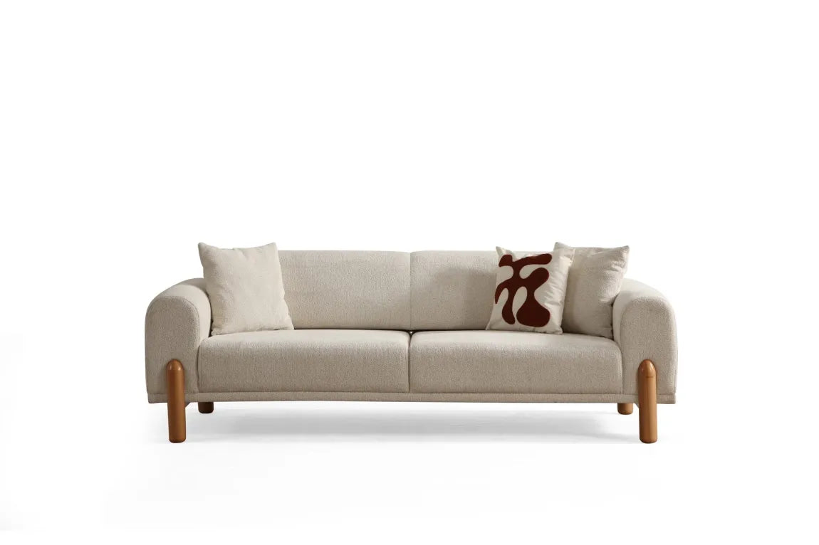 Sofá cama Lyke de 3 plazas – Crema