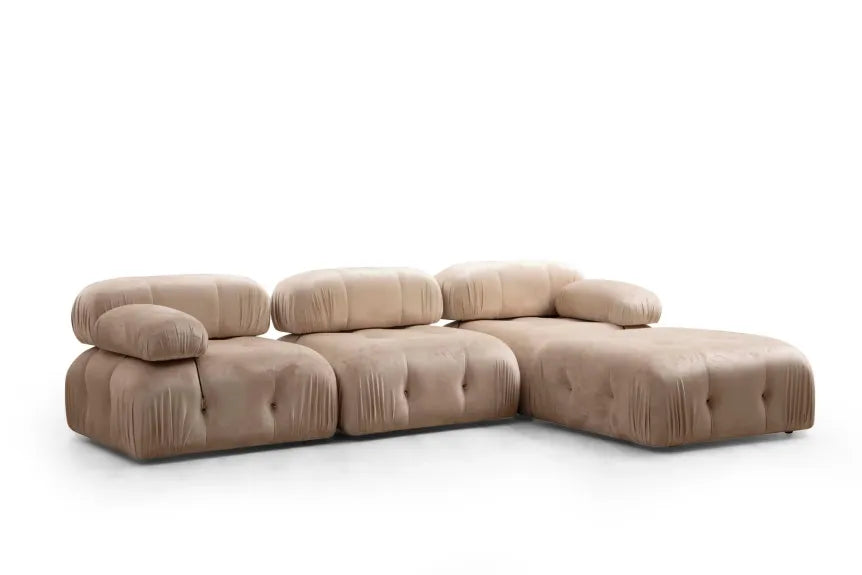 Bubble Corner L1 Sofá esquinero – Crema