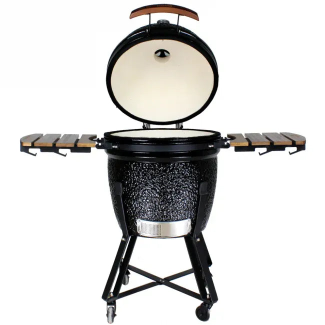 Kobe Kamado Barbacoa de carbón Professional XL Black Edition, 23,5 pulgadas, 113 × 81 × 113 cm