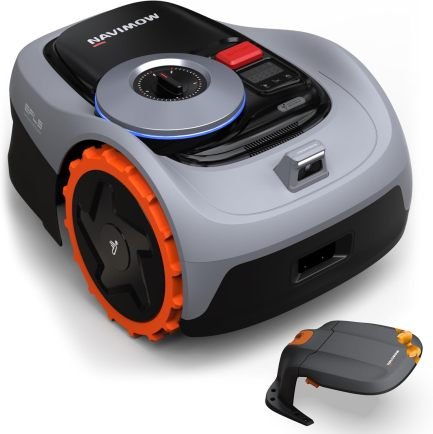 Navimow i105E Robot cortacésped sin cable perimetral – Recomendado 500 m², máx. 600 m², RTK+Vision, mapeo IA, límites virtuales, multizona,…