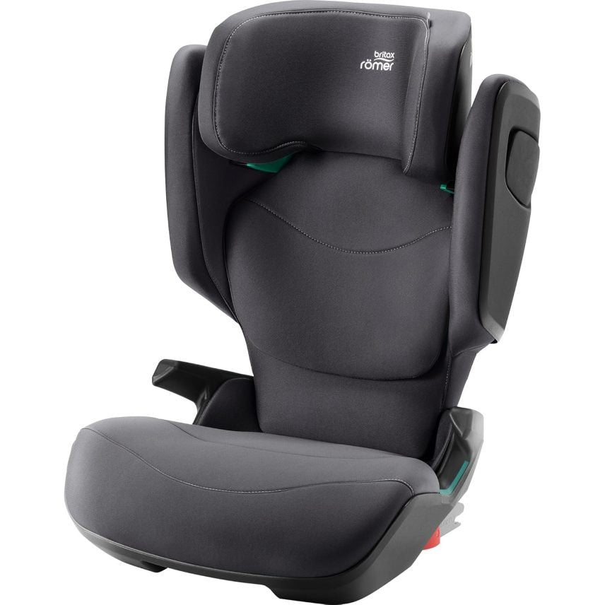 BRITAX RÖMER KIDFIX PRO M Silla de coche infantil i-Size – 100–150 cm, 3,5–12 años, con o sin ISOFIX, Midnight Grey Classic