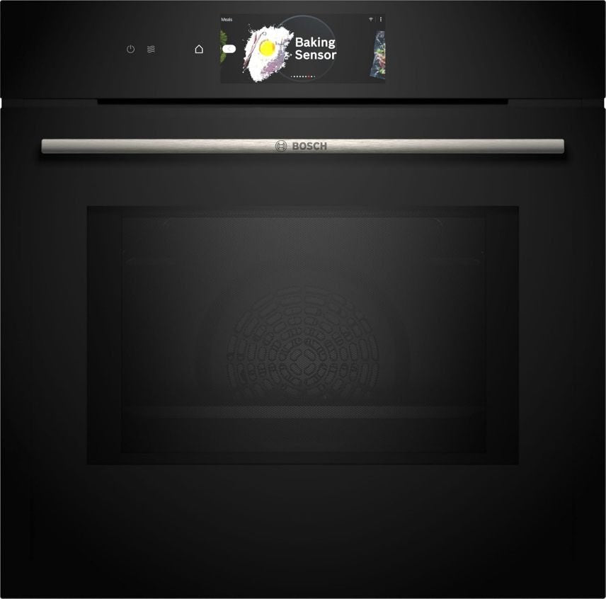 Bosch HMG7361B1 Serie 8 Horno empotrable inteligente con microondas 60 × 60 cm – Fabricado en Alemania, Air Fry, anillo de control digital, negro