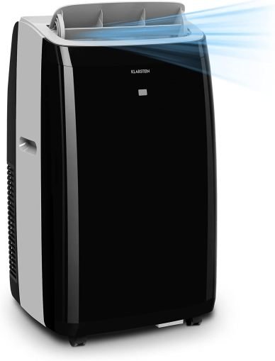 Klarstein Aire acondicionado portátil con tubo de evacuación 4 en 1 – Ventilador, deshumidificador, modo noche, portátil para hogar y oficina,…