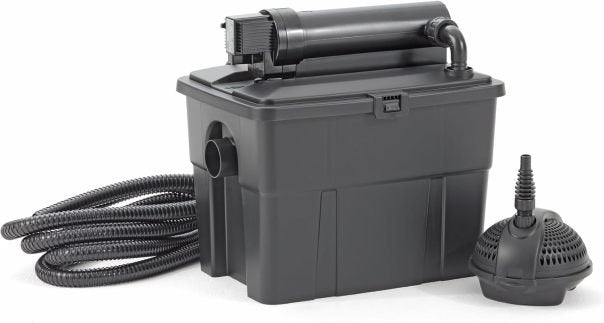 Pontec MultiClear Set 5000 Sistema de filtración completo – Bomba + filtro multicámara de paso para estanque de jardín