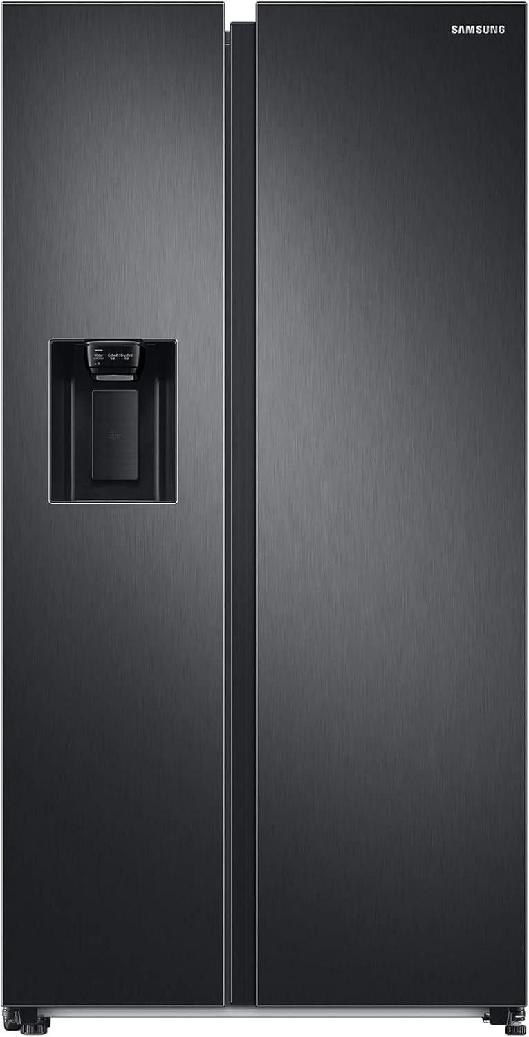 Samsung RS6GA8521B1/EG Frigorífico americano Side-by-Side 178 cm – 634 L, congelador 225 L, tecnología SpaceMax, Premium Black Steel