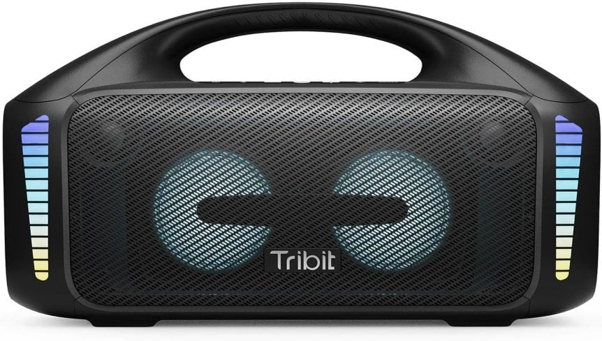 Tribit StormBox Blast Altavoz Bluetooth portátil para fiestas 90 W, potente sonido estéreo con XBass, efectos de luz LED, Bluetooth 5.3,…