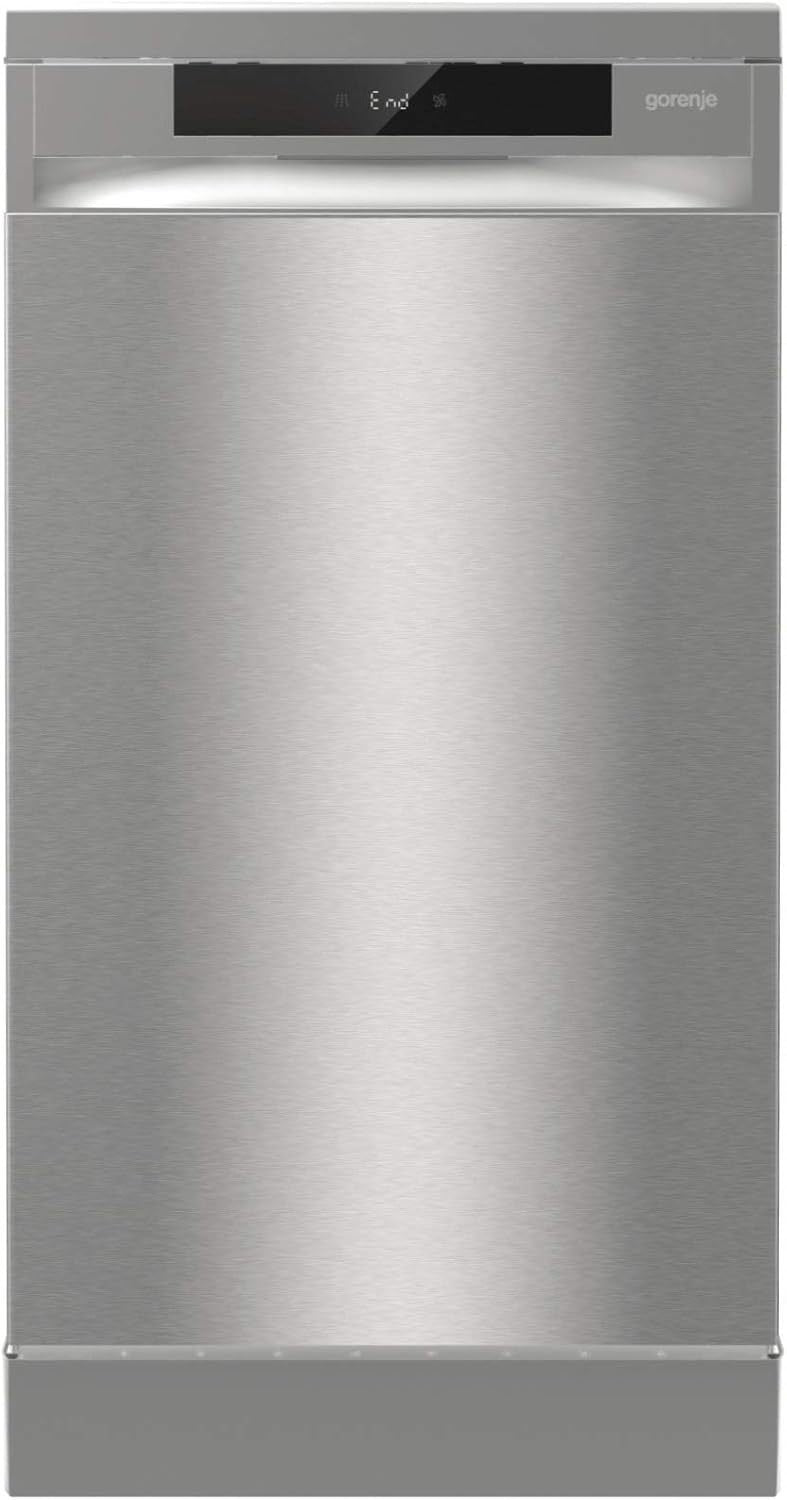 Gorenje GS 541D10 X Lavavajillas de libre instalación 45 cm – SuperSilent, 11 cubiertos, 5 programas, TotalDry, plateado
