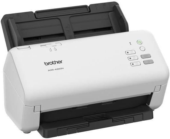 Brother ADS-4300N Escáner de documentos – Escáner dúplex profesional para un trabajo eficiente