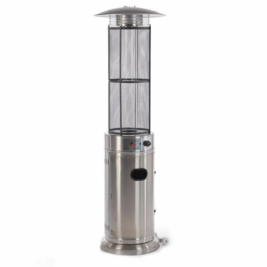 Fornorth Calefactor de terraza Round Tube 11 kW a gas – Inox