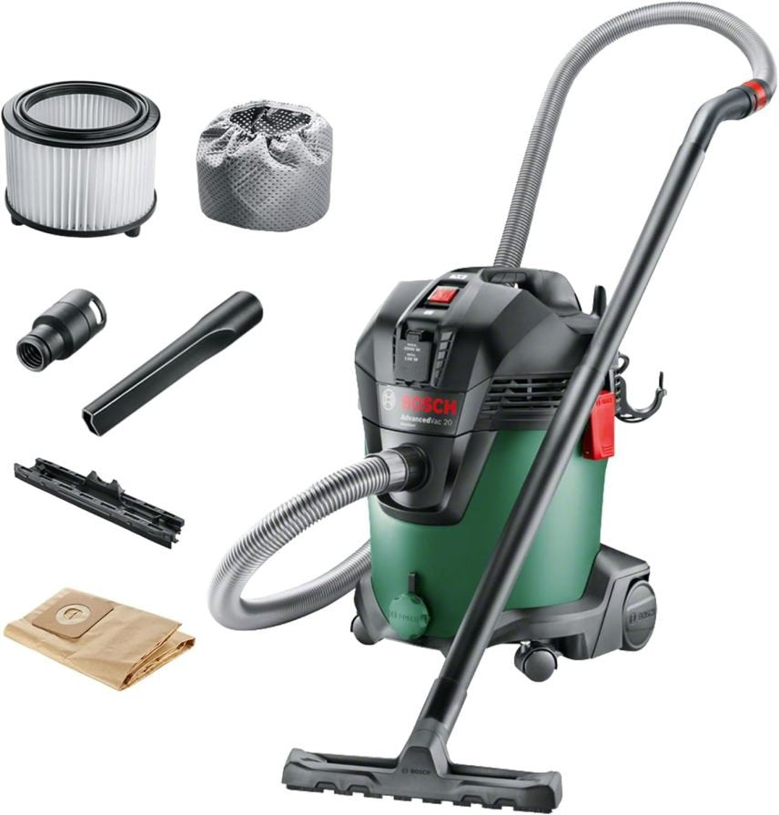 Bosch Aspirador en seco y húmedo AdvancedVac 20 – 1200 W, depósito 20 L
