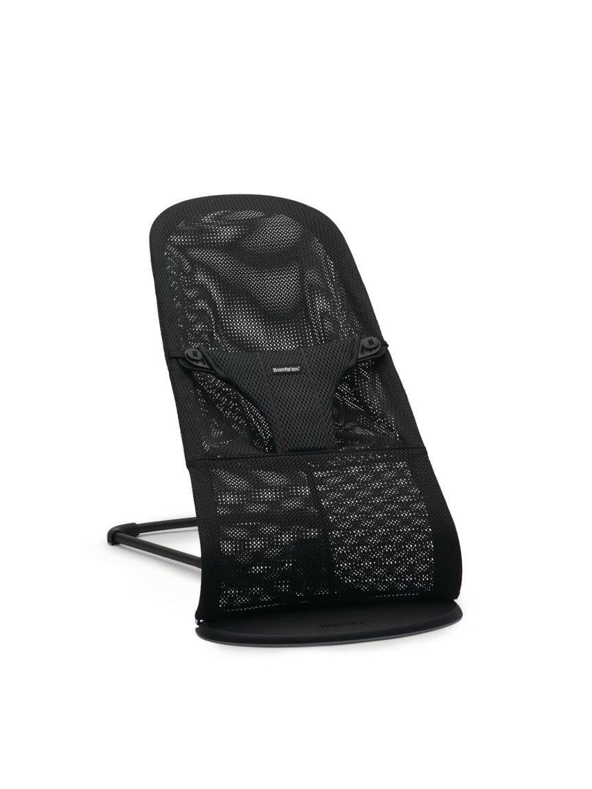BabyBjörn Hamaca Bliss – Tejido acolchado con motivo de pétalos, gris arena