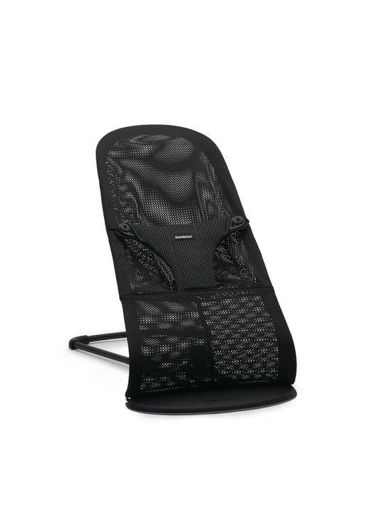 BabyBjörn Hamaca Bliss – Tejido acolchado con motivo de pétalos, gris arena