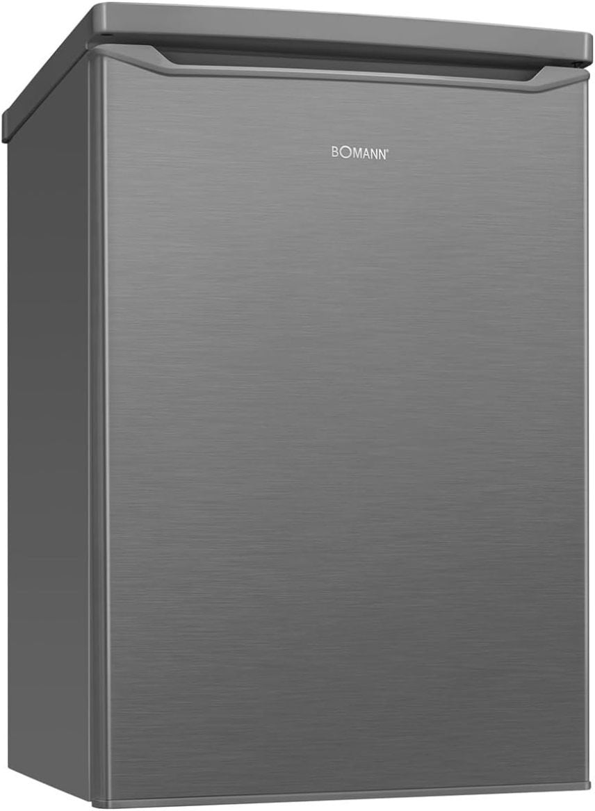 Bomann Frigorífico pequeño con compartimento congelador – 2 estantes, silencioso, congelador 4 estrellas, cajón frutas/verduras, puerta…
