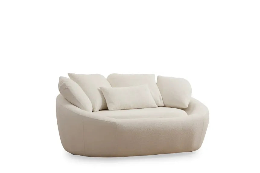 Midye Sofá de 2 plazas – Crema