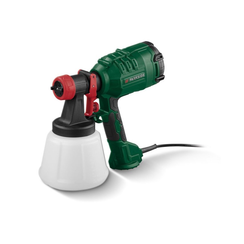 PARKSIDE PFS 450 B1 Pistola de pintura HVLP 450 W con 4 boquillas – Artículo de segunda selección, como nueva