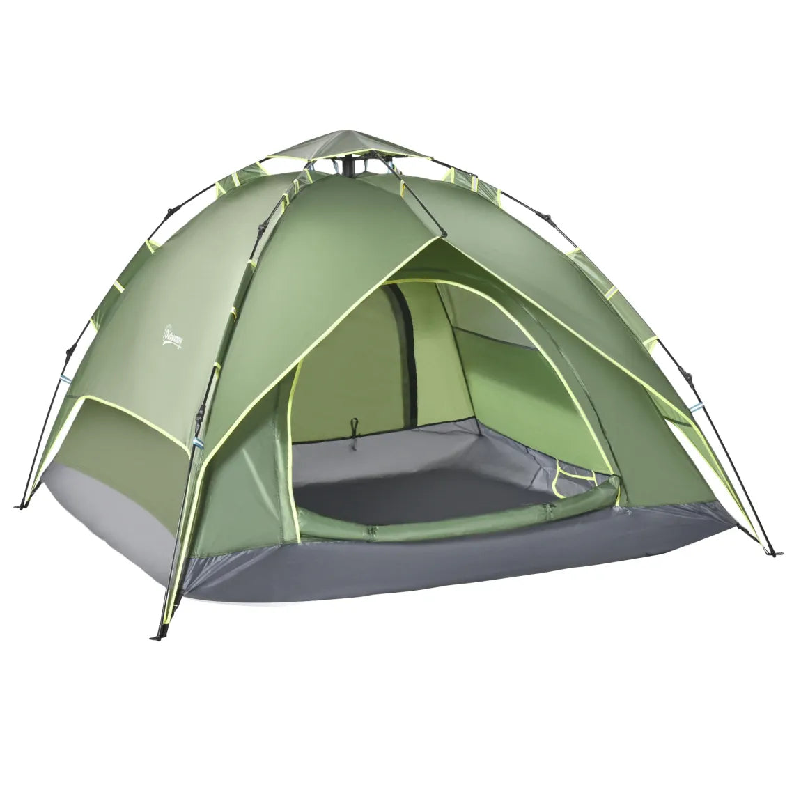 Outsunny Tienda de camping 4 estaciones Quick-Up con avance exterior