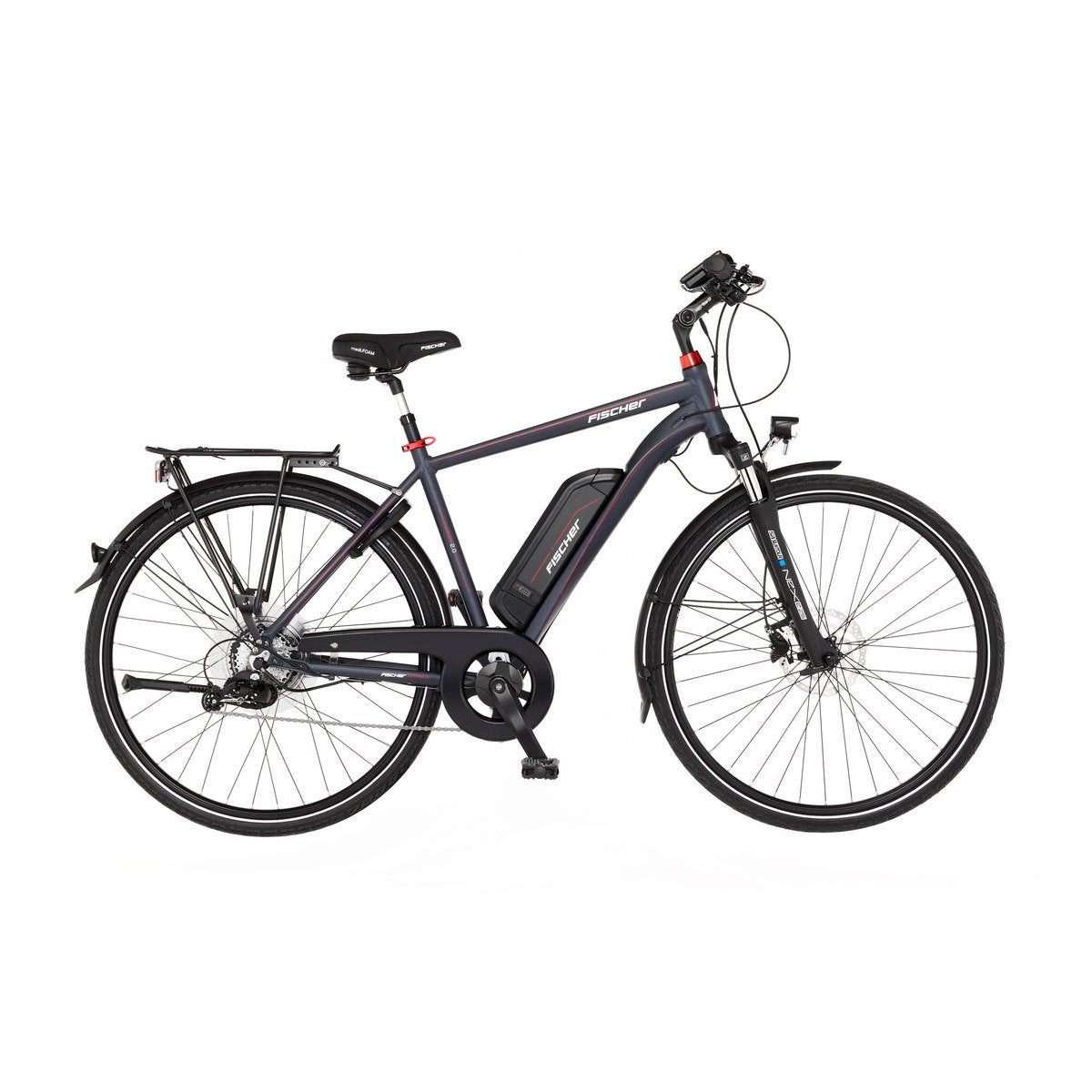 FISCHER VIATOR 2.0 Bicicleta eléctrica trekking – Asistencia potente y cómoda para el día a día y largos paseos