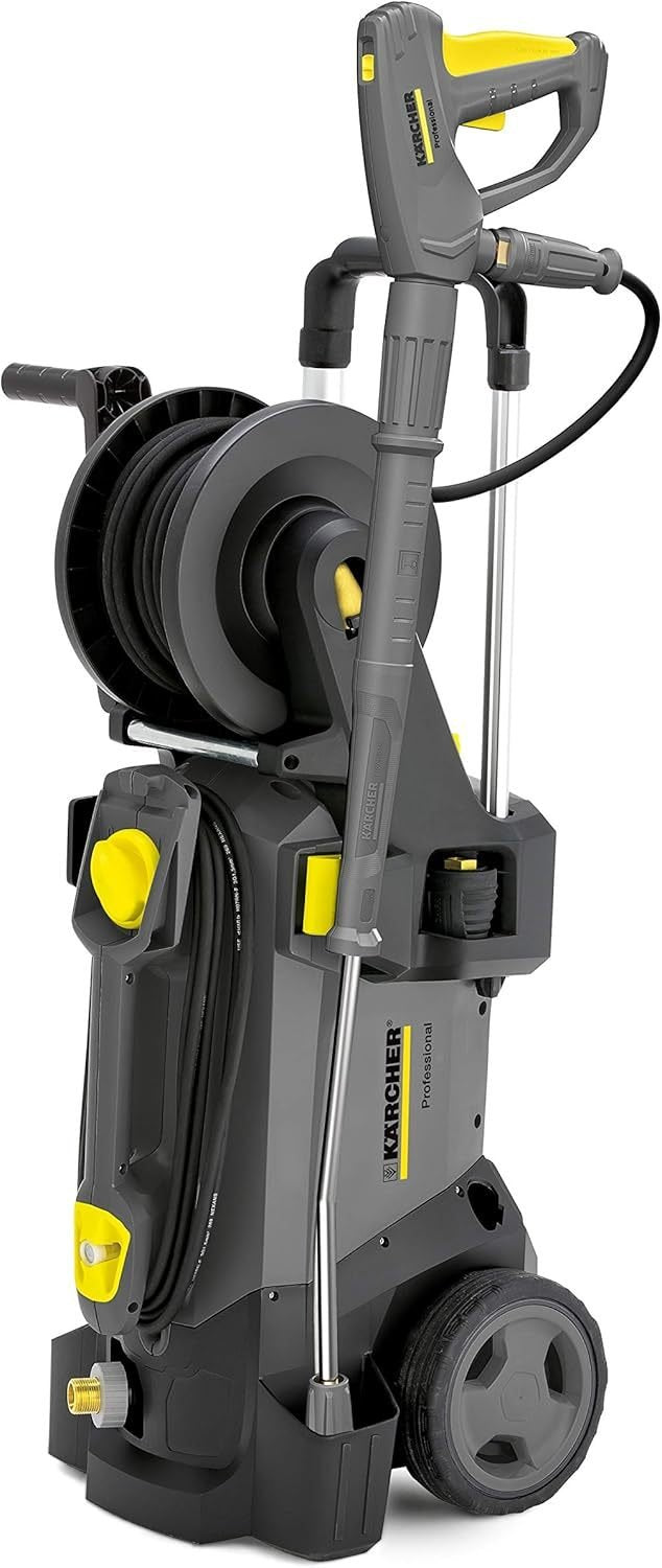 Kärcher HD 5/17 CX Plus Hidrolimpiadora de agua fría – 500 l/h, 17 MPa, con enrollador de manguera
