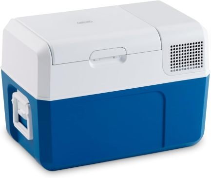 Mobicool MCF40 Nevera eléctrica de compresor 38 L, 12/24/230 V – Mini frigorífico para coche, camión, barco y autocaravana, azul