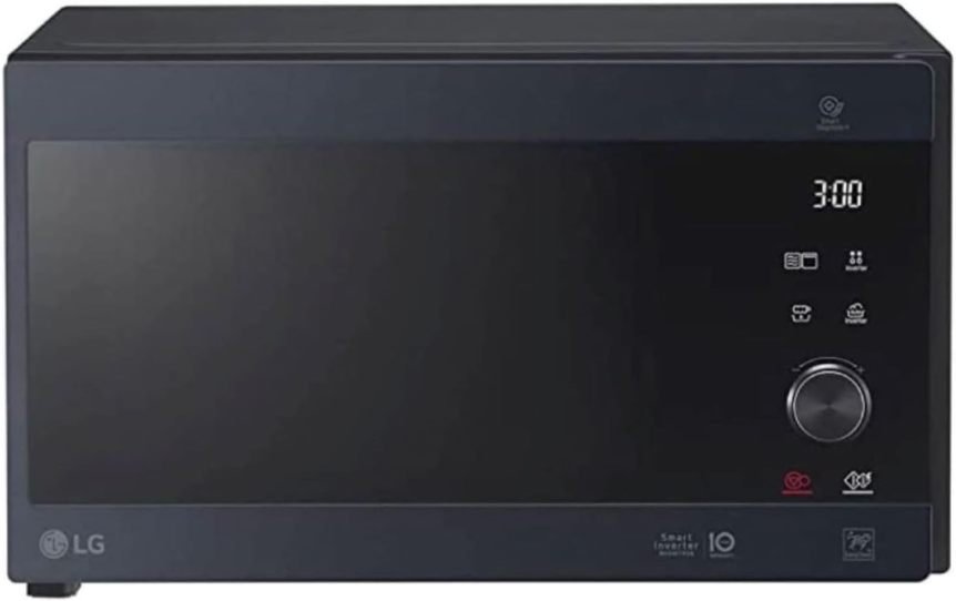 LG MS2595CIS Microondas Smart Inverter – 25 L, 1000 W, programas automáticos, niveles de potencia regulables, EasyClean, plateado