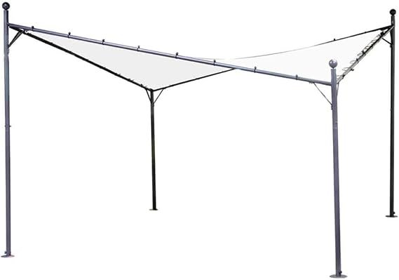 Siena Garden Berlino 261633 Techo de repuesto para cenador 4 × 4 m – Poliéster, impermeable, resistente a los UV, blanco