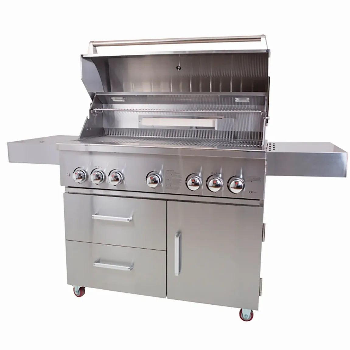 KOBE Barbacoa de gas PROFESSIONAL 5+2 – 176,7 × 69 × 128,5 cm