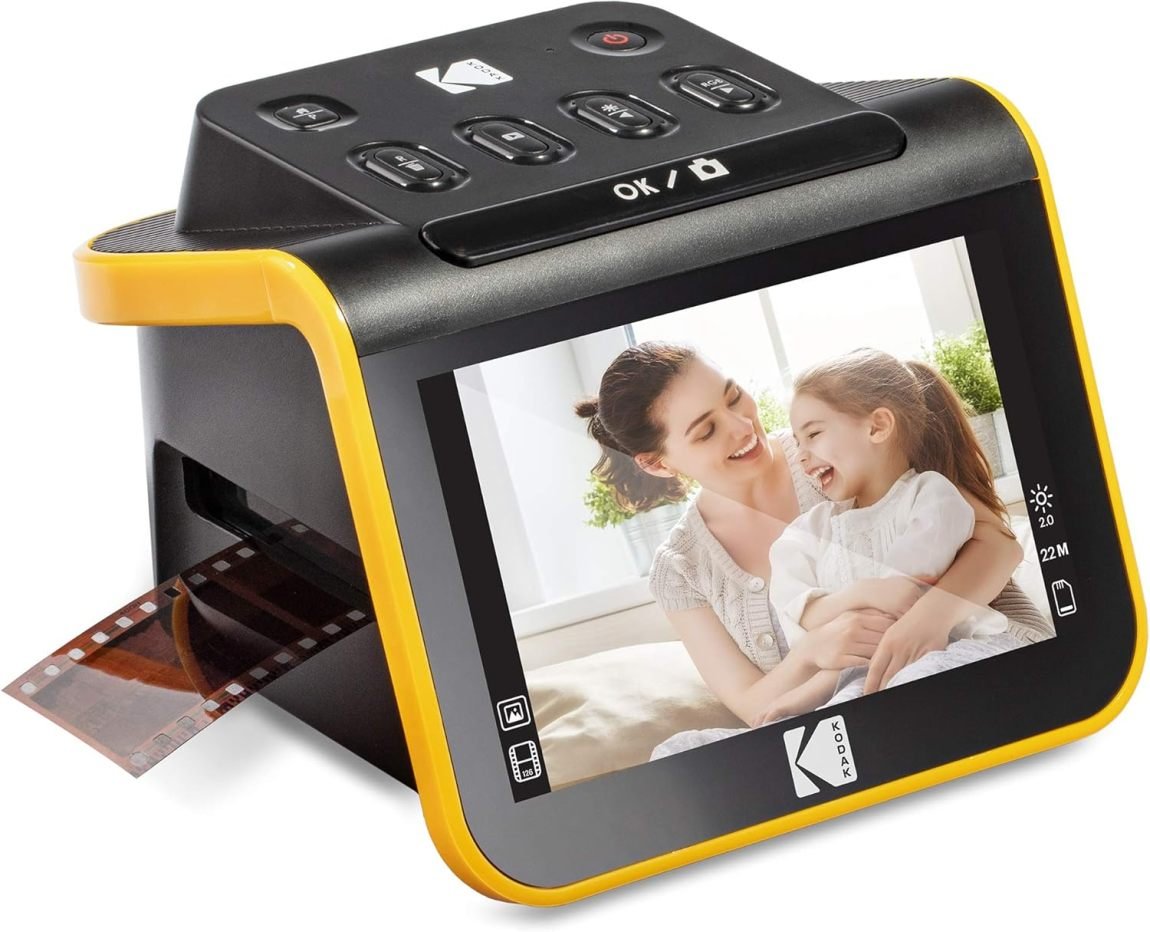 KODAK Slide N SCAN Escáner de películas y diapositivas con pantalla LCD de 5″ – Negro