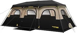FanttikOutdoor Tienda cabina instantánea para 6/8/10/12 personas
