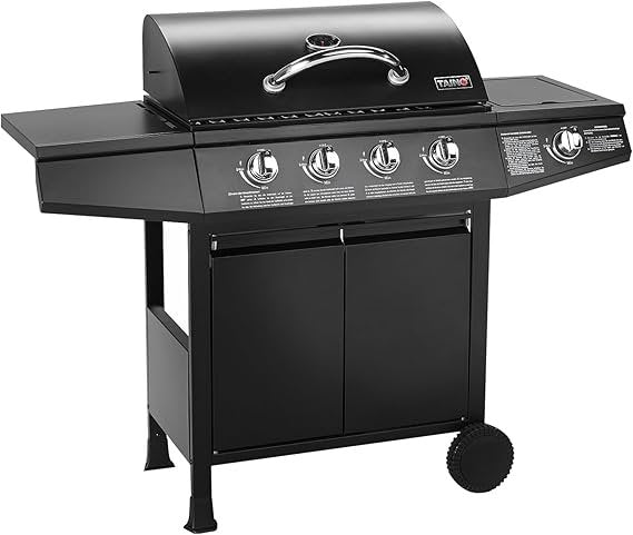 Taino Basic Barbacoa de gas con carro y quemador lateral