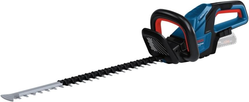 Bosch Professional GHE 18V-60 Cortasetos inalámbrico 18 V – Motor sin escobillas, capacidad de corte 20 mm