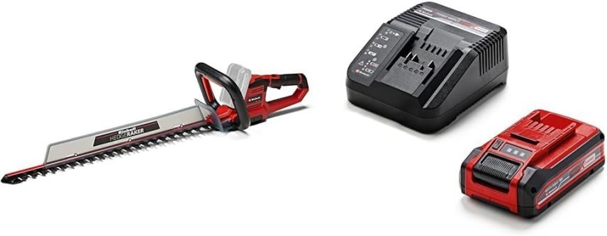 Einhell GE-CH 18/60 Li-Solo Cortasetos a batería Power X-Change – 18 V, cuchilla 60 cm, separación 22 mm, empuñadura giratoria, recogedor…