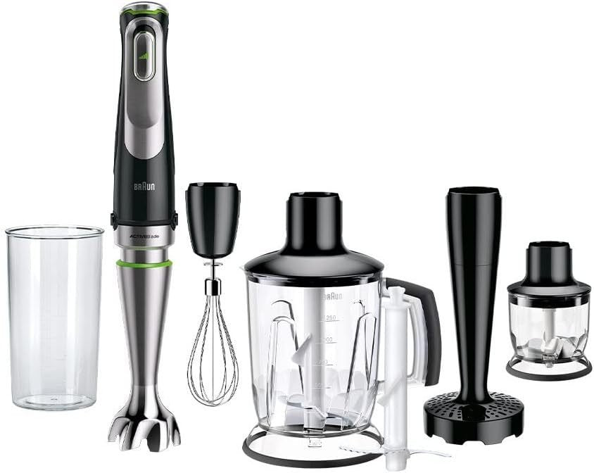 Braun MultiQuick 9 MQ 9187XLI Batidora de mano – Potente con accesorios versátiles