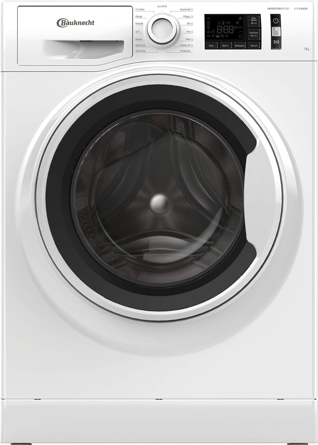 Bauknecht W Active 711 B Lavadora de carga frontal 7 kg, 1400 rpm – Eliminación potente de manchas, programas de vapor, Steam Hygiene antivirus,…