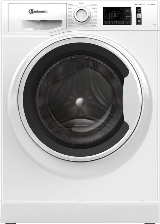 Bauknecht W Active 711 B Lavadora de carga frontal 7 kg, 1400 rpm – Eliminación potente de manchas, programas de vapor, Steam Hygiene antivirus,…