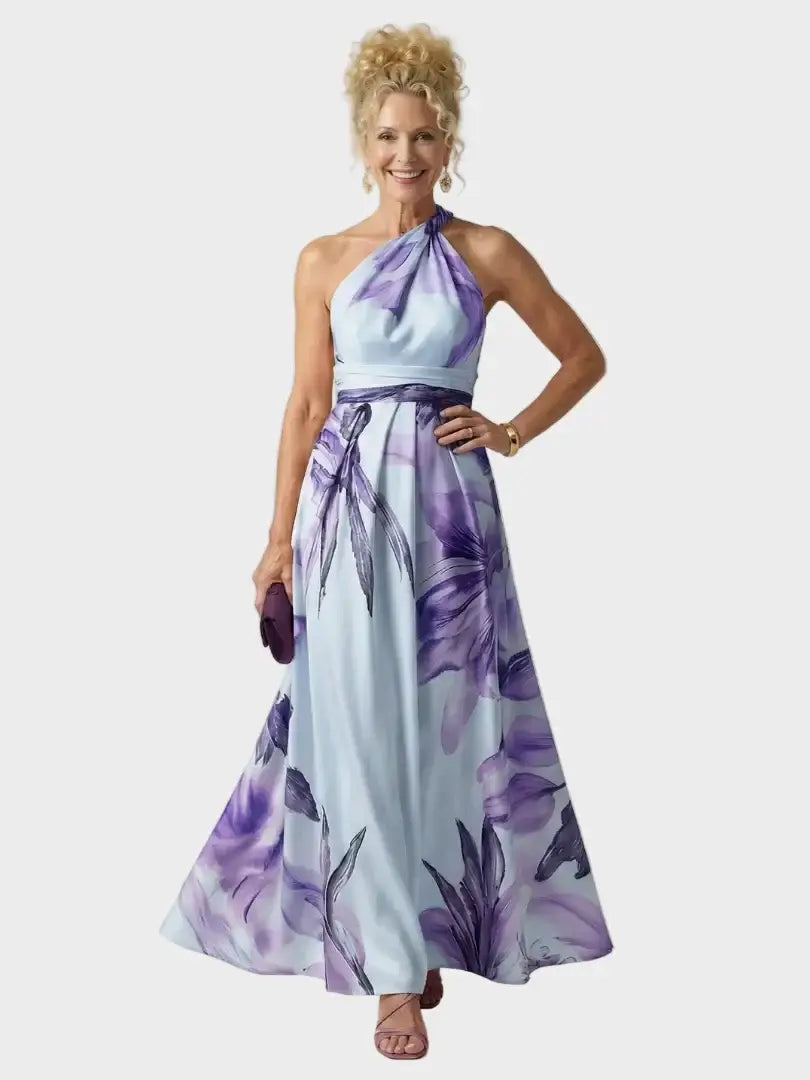 Vestido Largo Floral Elegante
