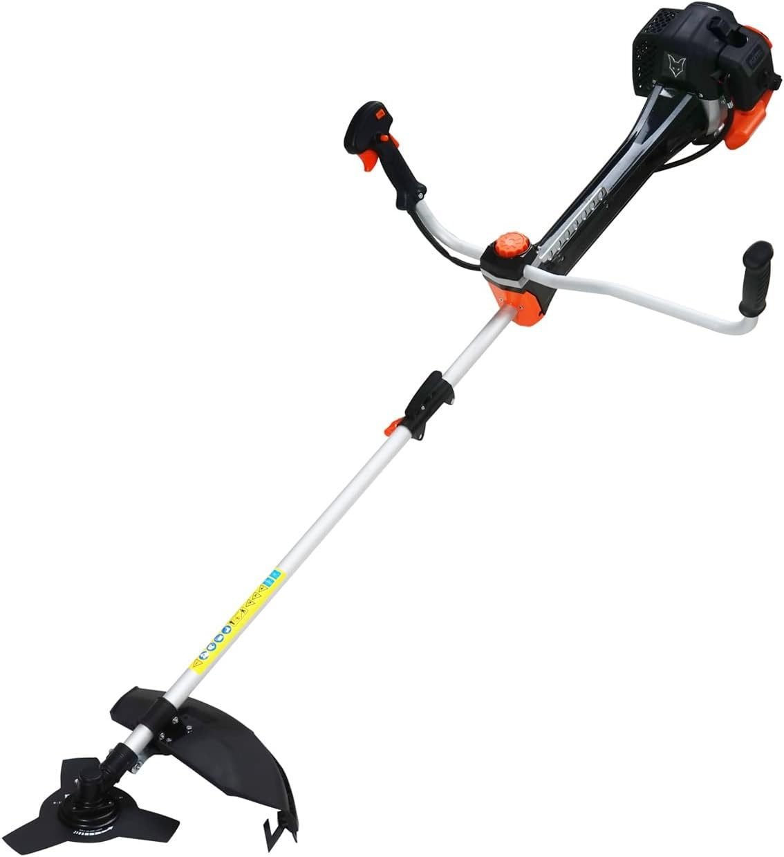 FUXTEC Desbrozadora profesional de gasolina FX-PS162 – Motor 62 cm³, cabezal de hilo, arnés cómodo, sistema antivibración, motor de 2 tiempos