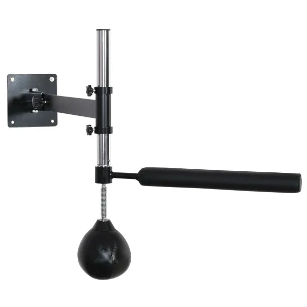 HOMCOM Soporte de boxeo con pera de velocidad, regulable en altura, montaje en pared