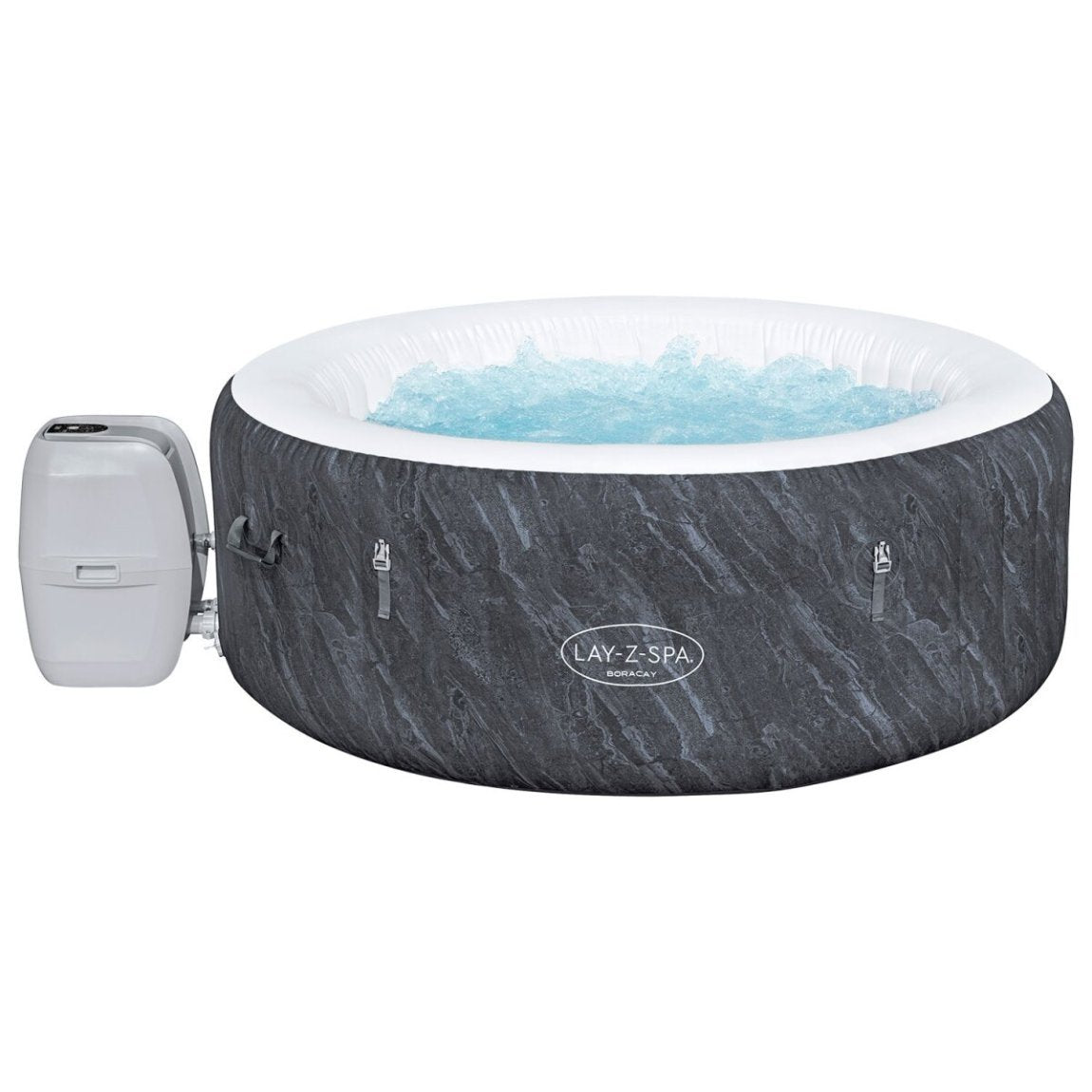 Bestway LAY-Z-SPA Boracay AirJet Spa hinchable Wi-Fi Ø 180 × 66 cm, redondo – Artículo de segunda selección, como nuevo