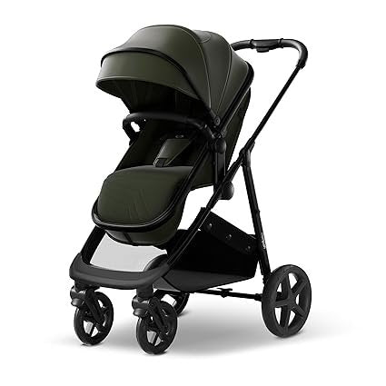 Mompush Wiz Cochecito 2 en 1 – Capazo y asiento deportivo, plegado con una mano, asiento reversible, capota UPF 50+