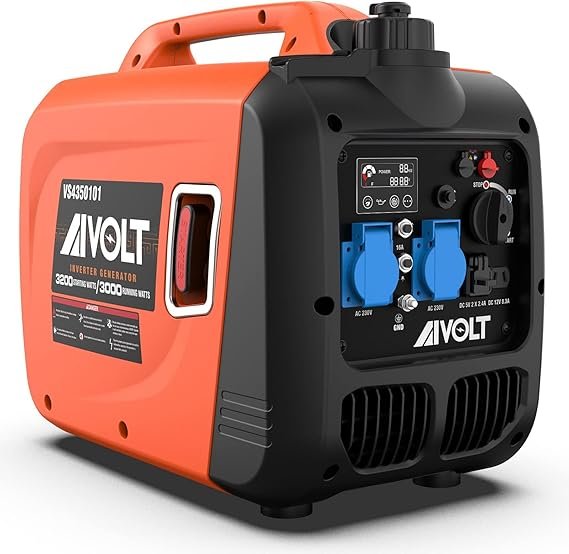 AIVOLT Generador inverter de gasolina silencioso 3200 W