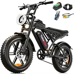 Bicicleta eléctrica para adultos – Motor hasta 1500/2000 W, neumáticos Fat 20″