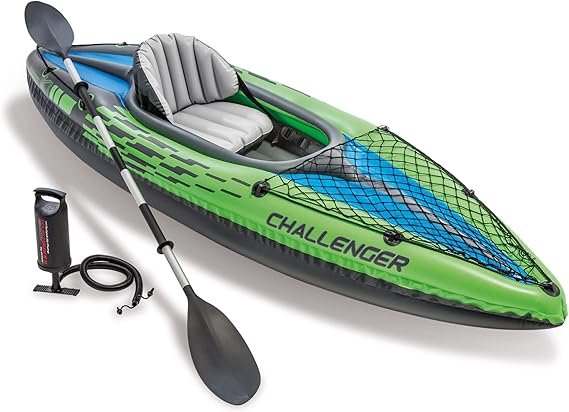 INTEX K1 Challenger Canoa-kayak inflable 68305 para 1 persona, con remo