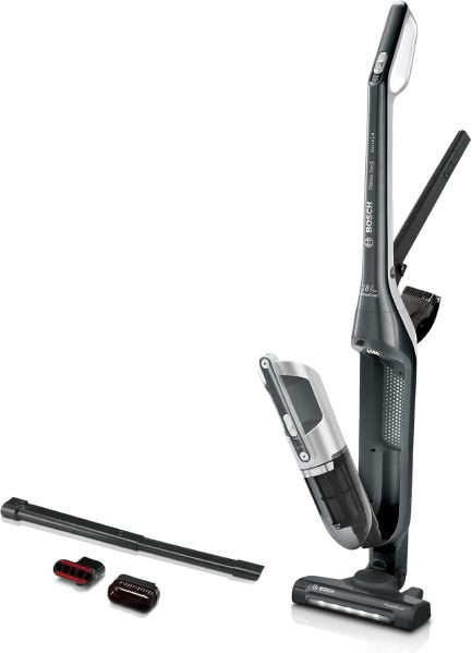 Bosch Flexxo Serie 4 BBH32101 Aspirador sin cable 2 en 1 – Sin bolsa, gran potencia de aspiración, larga autonomía, carga rápida, boquilla para…