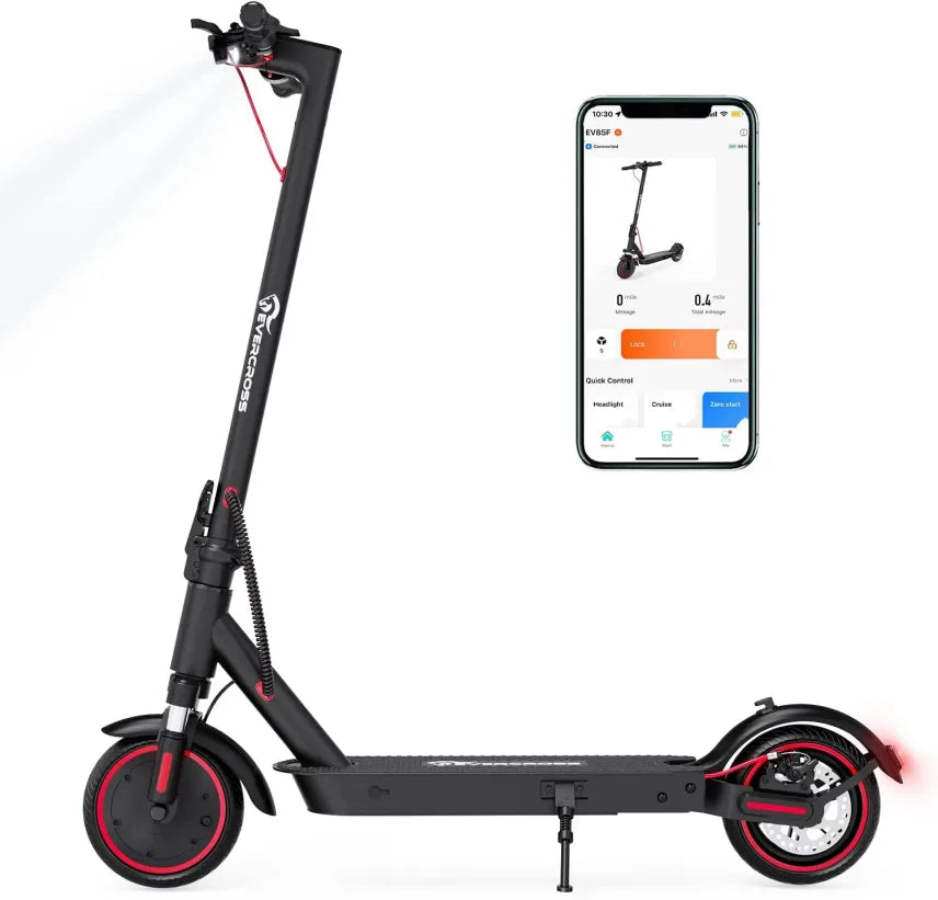 EVERCROSS EV85F Patinete eléctrico – Motor 350 W, 25 km/h, neumáticos 8,5 pulgadas, IP54, plegable