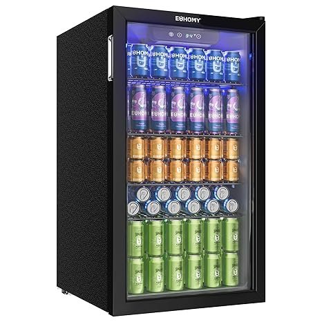 EUHOMY Frigorífico para bebidas 90 L